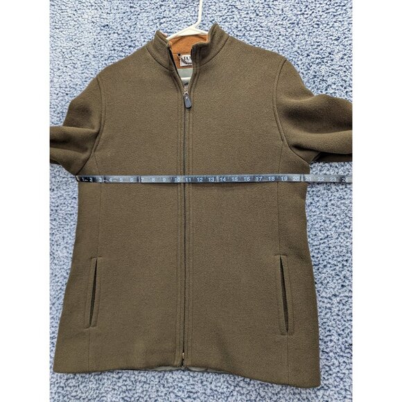 James Peter James Wool Cashmere Tweed Jacket Mens M Full Zip Outdoor Army Green - Picture 9 of 13